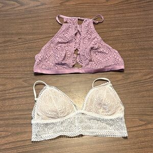 Victoria’s Secret Large Lace Bralettes Bras Lot of 2